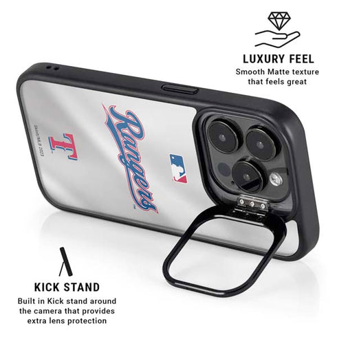 MLB Texas Rangers Home Jersey iPhone 16 Pro Kickstand Case